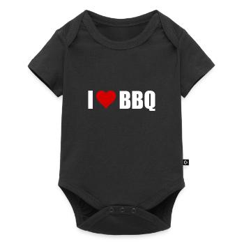 BBQ - Baby Premium Kurzarmbody - Schwarz - Vorne