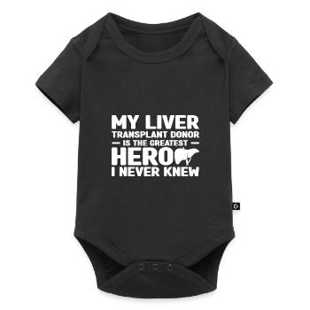 Leberempfänger - Baby Premium Kurzarmbody - Schwarz - Vorne