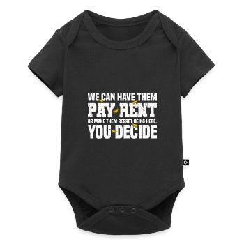 Schädlingsbekämpfer - Baby Premium Kurzarmbody - Schwarz - Vorne