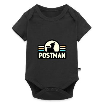 Postbote - Baby Premium Kurzarmbody - Schwarz - Vorne