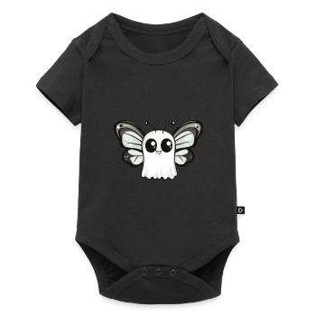 papillon Halloween bande dessinée fantôme - Body à manches courtes Premium Bébé - noir - Devant