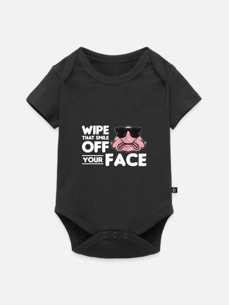 Blobfisch - Baby Premium Kurzarmbody - Schwarz