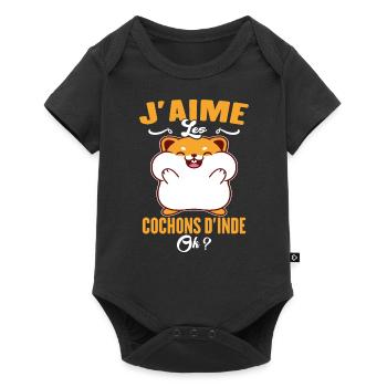 J'aime Les Cochons D'Inde - Body à manches courtes Premium Bébé - noir - Devant