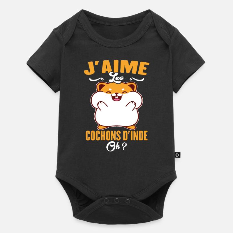 J'aime Les Cochons D'Inde - Body à manches courtes Premium Bébé - noir