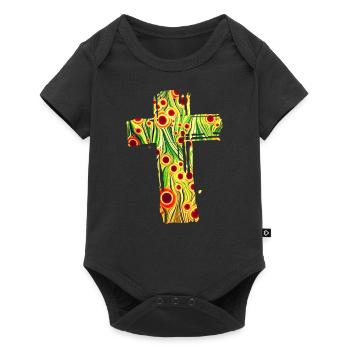 kreuz 11 e 110 - Baby Premium Kurzarmbody - Schwarz - Vorne
