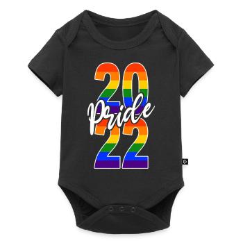 Gay Pride 2022 LGBTIQ Queer Demonstration - Baby Premium Kurzarmbody - Schwarz - Vorne