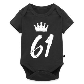 61 Couronne numérique - Body à manches courtes Premium Bébé - noir - Devant