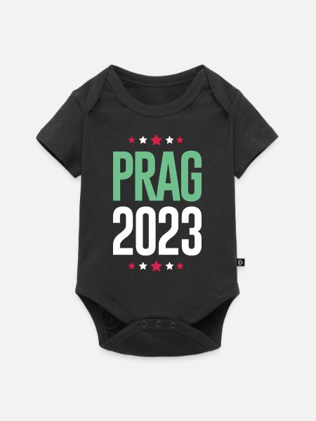 Prag 2023 - Baby Premium Kurzarmbody - Schwarz