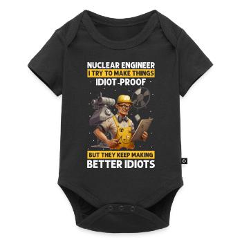 Kernenergie Spruch für Kernenergie - Baby Premium Kurzarmbody - Schwarz - Vorne