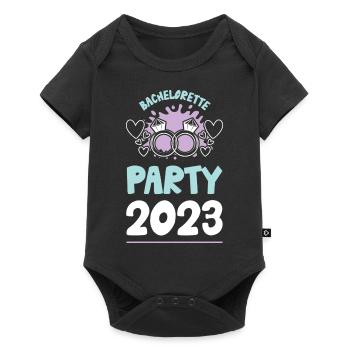 Bachelorette Party 2023 Hen - Baby Premium short-sleeve bodysuit - black - Front