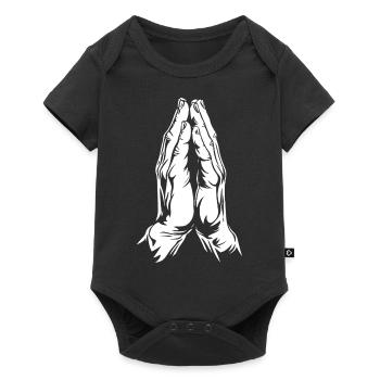 Praying - Our Father in Heaven - Prayer - Baby Premium short-sleeve bodysuit - black - Front