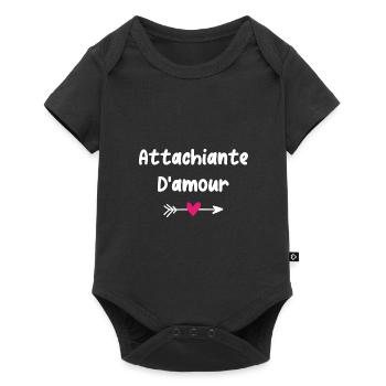 Attachiante d'amour - Body à manches courtes Premium Bébé - noir - Devant