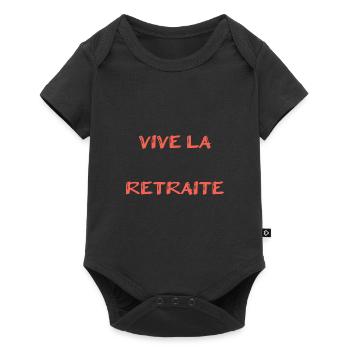 RETIREMENT. RETIREMENT. RETIRED. RETIREMENT - Baby Premium short-sleeve bodysuit - black - Front