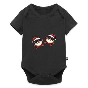Santa Claus Team Funny - Baby Premium short-sleeve bodysuit - black - Front