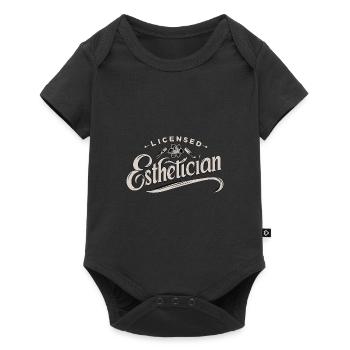 Lizensierte Kosmetikerin - Baby Premium Kurzarmbody - Schwarz - Vorne
