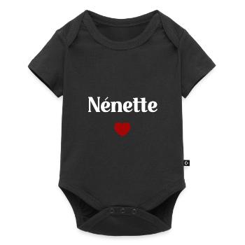 nénette d'amour - Body à manches courtes Premium Bébé - noir - Devant