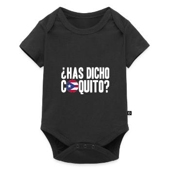 Puerto Rico | Puerto Ricaner Flagge Geschenkideen - Baby Premium Kurzarmbody - Schwarz - Vorne
