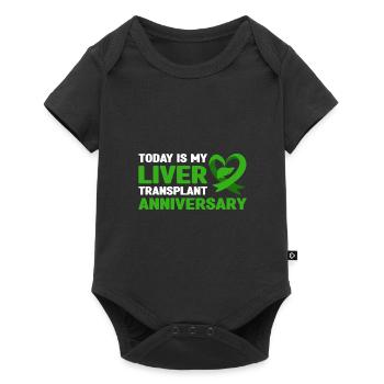 Leberempfänger - Baby Premium Kurzarmbody - Schwarz - Vorne