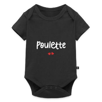 Poulette - Body à manches courtes Premium Bébé - noir - Devant
