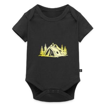 Tente de camping Gold - Body à manches courtes Premium Bébé - noir - Devant