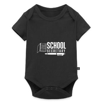 School Secretary Secretaries Office Assistant - Baby Premium short-sleeve bodysuit - black - Front