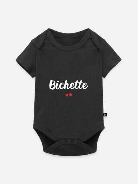 bichette - Body à manches courtes Premium Bébé - noir