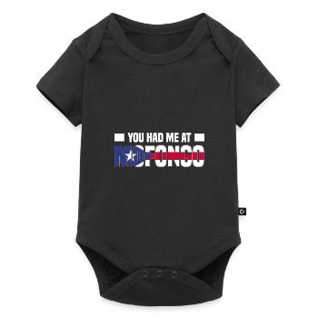 Puerto Rico | Puerto Ricaner Flagge Geschenkideen - Baby Premium Kurzarmbody - Schwarz - Vorne