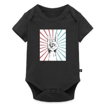 Rock & Roll - Baby Premium short-sleeve bodysuit - black - Front