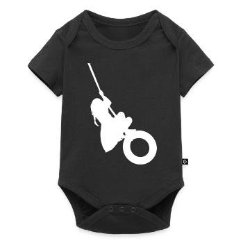 Tire swing swings girls playground - Baby Premium short-sleeve bodysuit - black - Front