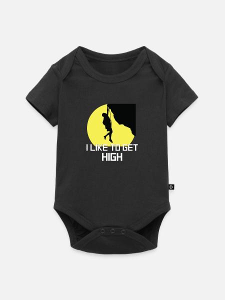 Rock Climbing - Baby Premium Kurzarmbody - Schwarz