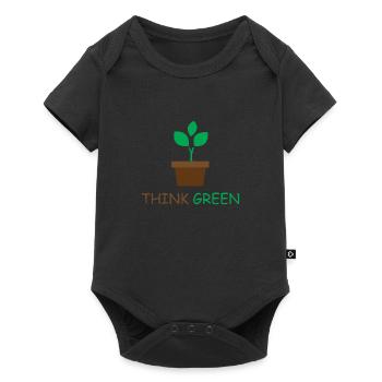 Durabilité - Body à manches courtes Premium Bébé - noir - Devant