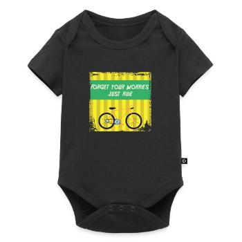 Bicycle - Baby Premium short-sleeve bodysuit - black - Front