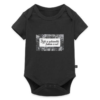 Sustainability - Baby Premium short-sleeve bodysuit - black - Front
