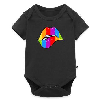 Rainbow - Baby Premium short-sleeve bodysuit - black - Front