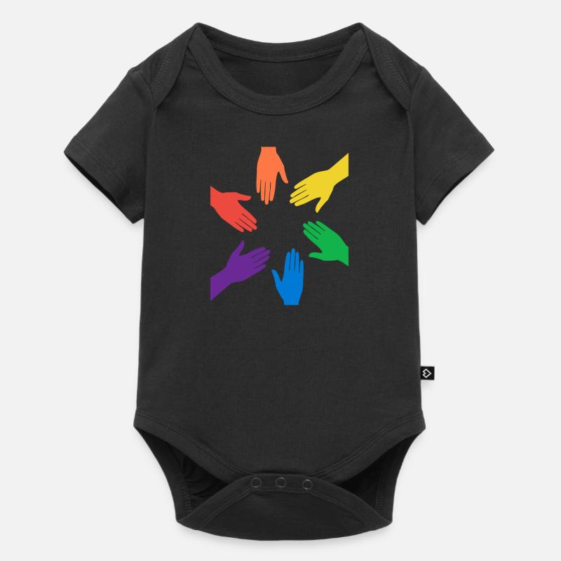Rainbow - Baby Premium short-sleeve bodysuit - black
