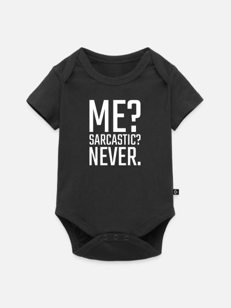 funny quote - Baby Premium Kurzarmbody - Schwarz