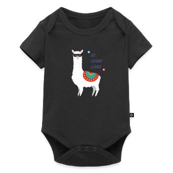 Lama - Body à manches courtes Premium Bébé - noir - Devant