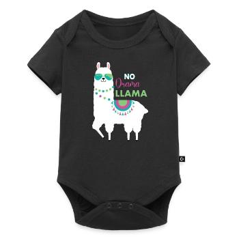Lama - Body à manches courtes Premium Bébé - noir - Devant