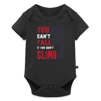 Klettern - Baby Premium Kurzarmbody - Schwarz - Vorne