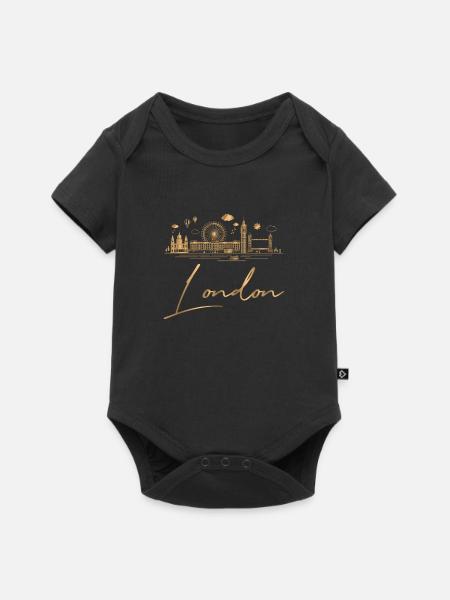Londres - Body à manches courtes Premium Bébé - noir