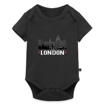 Londres - Body à manches courtes Premium Bébé - noir - Devant