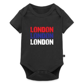 Londres - Body à manches courtes Premium Bébé - noir - Devant