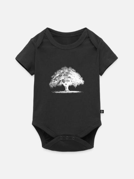 Baum - Baby Premium Kurzarmbody - Schwarz