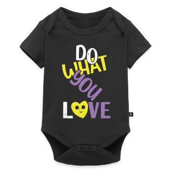 Do What you Love Mindset Freedom - Baby Premium short-sleeve bodysuit - black - Front