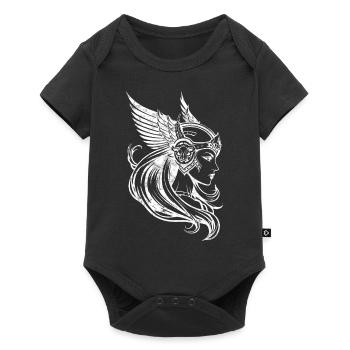 Shield Maiden, Valkyrie, Norse, Viking, Odin - Baby Premium short-sleeve bodysuit - black - Front