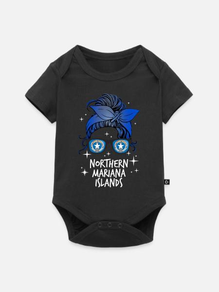 Northern Mariana Islands - Baby Premium short-sleeve bodysuit - black