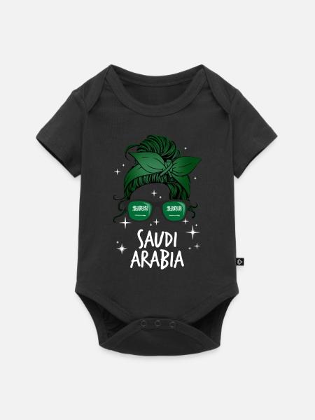 Saudi-Arabien - Baby Premium Kurzarmbody - Schwarz
