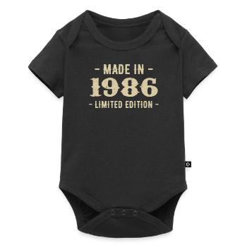 Vintage 1986 Édition Limitée Cadeau 1986 - Body à manches courtes Premium Bébé - noir - Devant