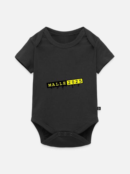Malle 2025 - Baby Premium Kurzarmbody - Schwarz