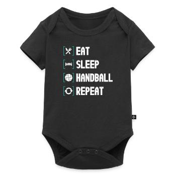 Handball Ball Sports Handball Gift - Baby Premium short-sleeve bodysuit - black - Front
